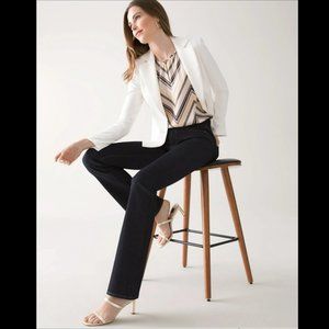 WHBM High-Rise Sculpt Skinny Flare Jeans